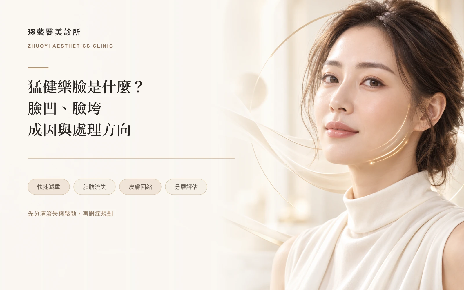 猛健樂臉是什麼?快速減重後臉凹、臉垮的成因與處理方向